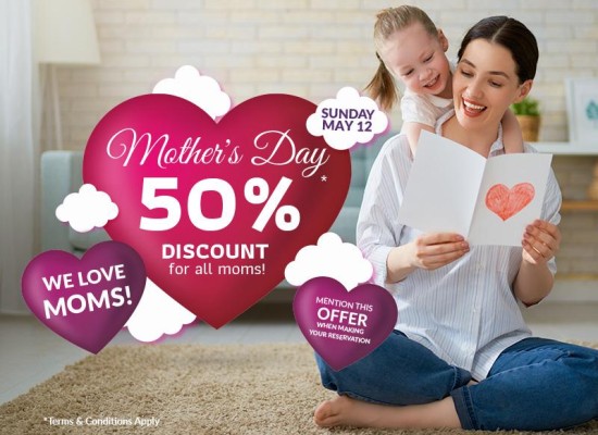 50% off on Mother's Day!