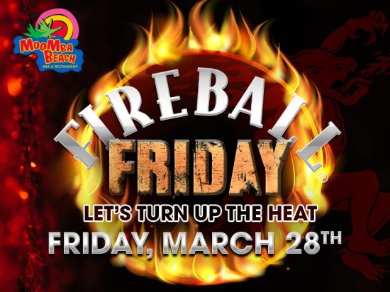 Fireball Friday at MooMba Beach: A Night of Fun and Flavor!