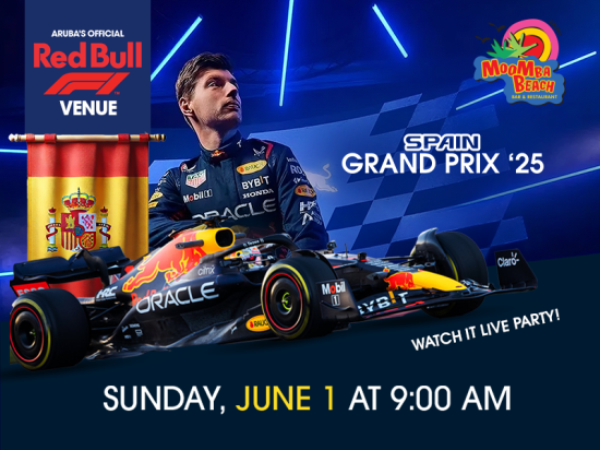 Watch the Spanish Grand Prix Live at MooMba Beach – Aruba’s Official Red Bull F1 Venue