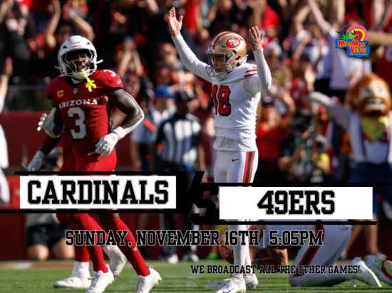 Cardinals vs 49ers Take Over the Beach at MooMba Beach