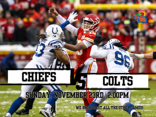 Chiefs vs Colts: Watch the NFL Kickoff Live at MooMba Beach