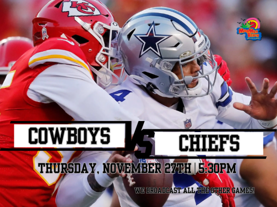 Cowboys vs Chiefs Take Over the Shoreline at MooMba Beach