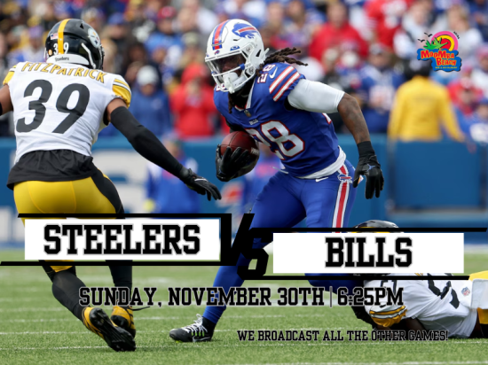 Steelers vs Bills Light Up Sunday Night at MooMba Beach