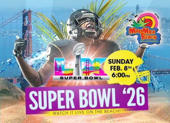 Super Bowl ’26 – Live on the Beach at MooMba