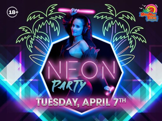 Neon Party Spring Break Edition Lights Up MooMba Beach