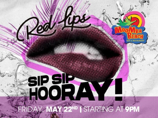 Red Lips Party Takes Over MooMba Beach