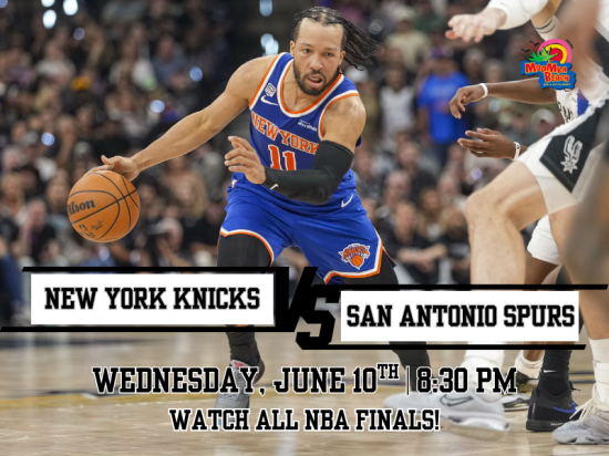New York Knicks vs San Antonio Spurs Live at MooMba Beach