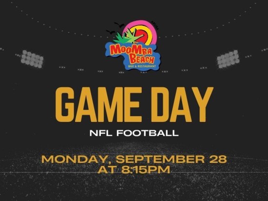 Catch Monday Night Football at Moomba Beach